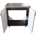 Masca pentru chiuveta cu 2 usi 80 cm Zebra, Wenge/MDF Cedru Mustata, cu blat Beton 80 x 85 x 60